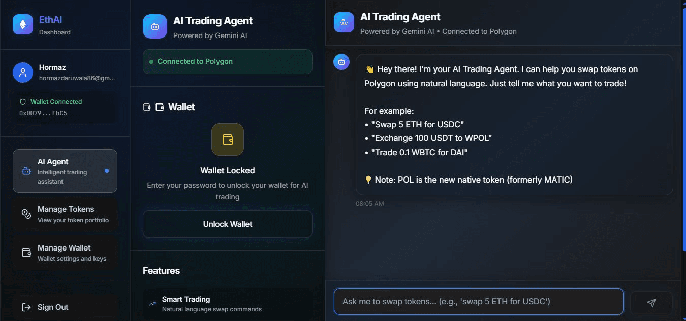 AI DeFi Trading Assistant